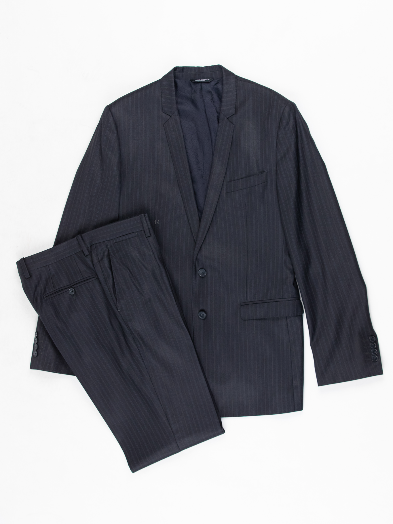 Grey/blue Pin Stripe Suit