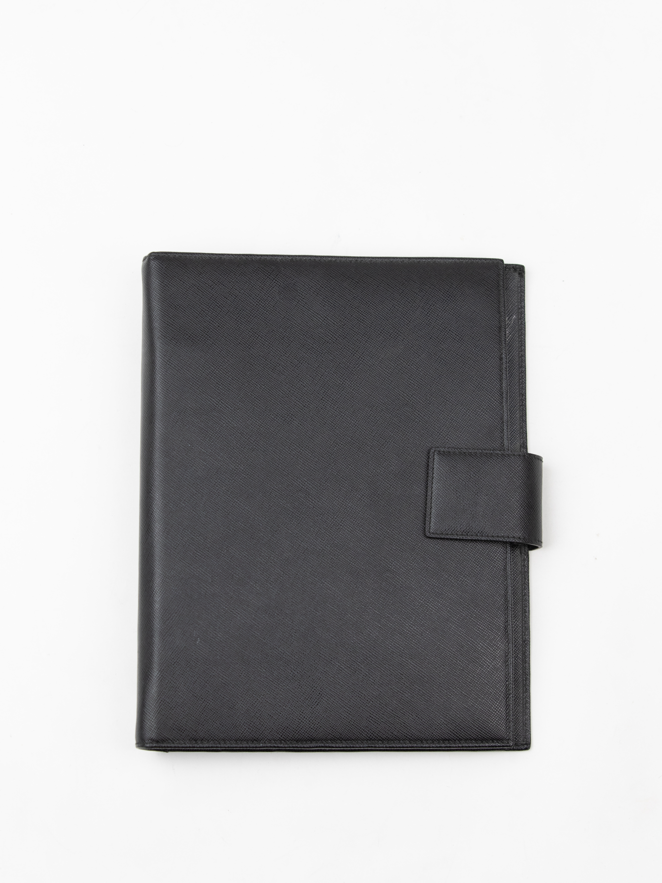 Moiré and Saffiano Leather Notebook